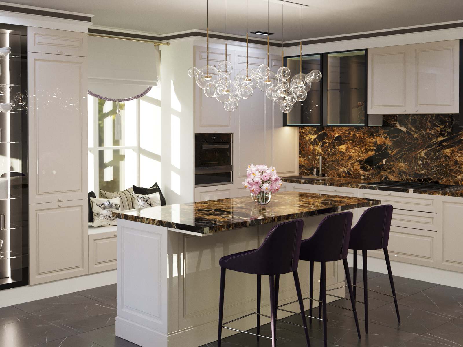 проект кухни для особняка