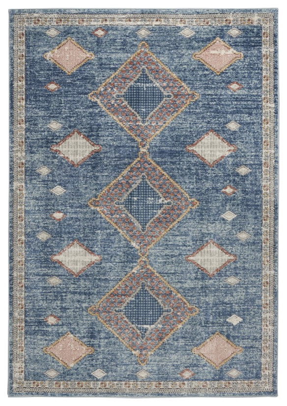 Nourison Quarry Area Rug, 6'7"x9'6" Southwestern Area Rugs by