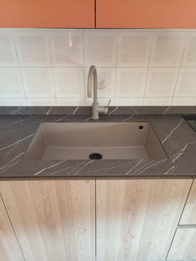 Cucina Nodo Naturale e Terracotta