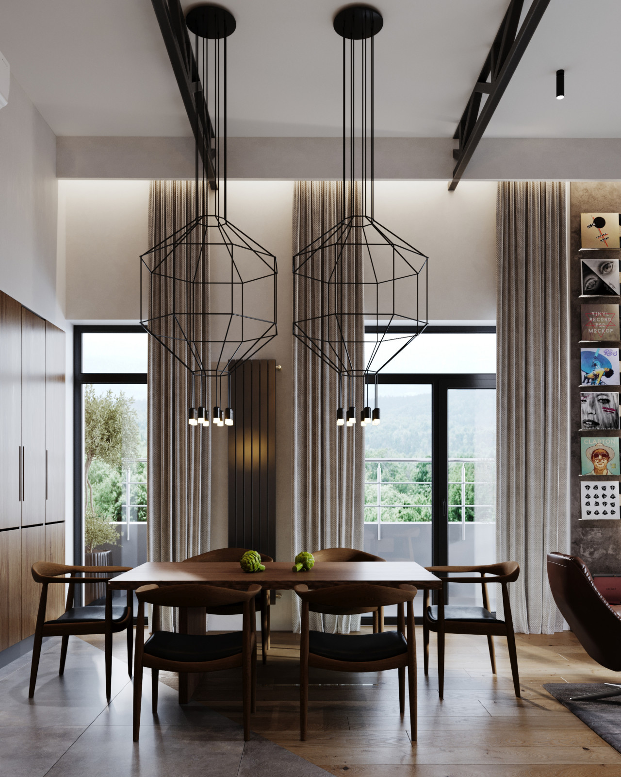 Квартира для холостяка с видом на горы