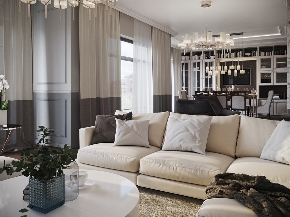 Гостиная в ЖК "Новый мир"