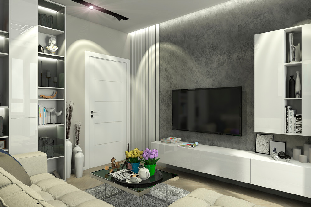 Дизайн интерьера двухкомнатной квартиры в ЖК "Лучи", г.Москва