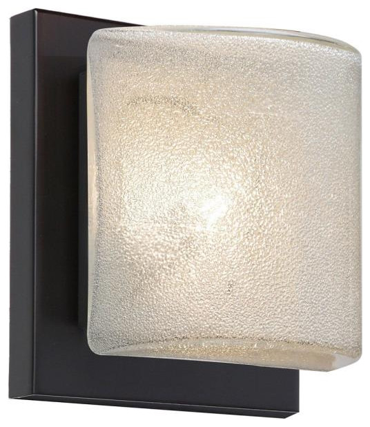 Besa Lighting 1WS-7873GL-LED-BR Paolo - 5.5 Inch 5W 1 LED Mini Wall Sconce