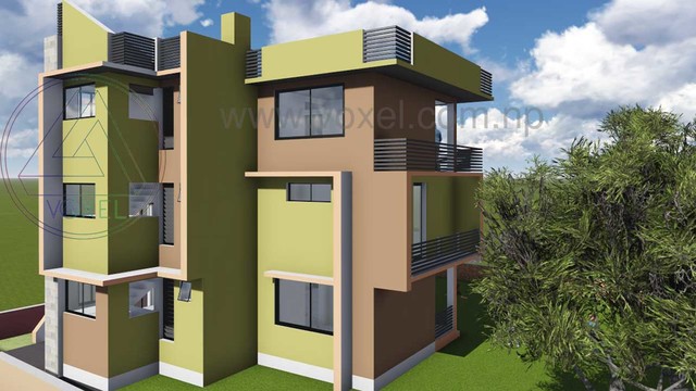 3 Storey House Design In Nepal