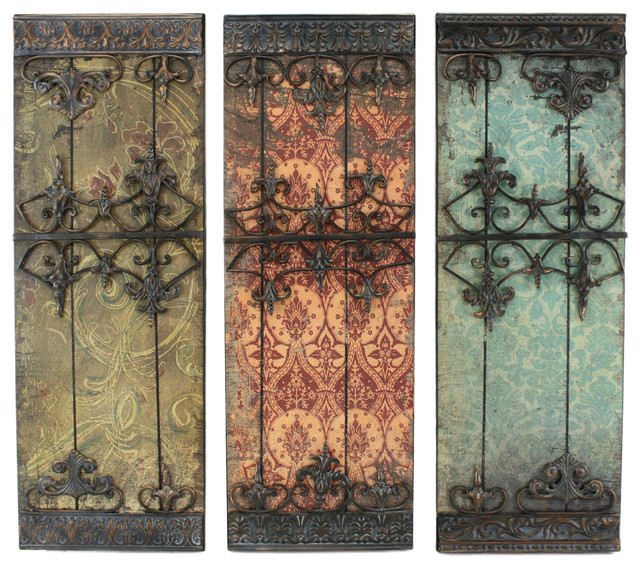 Nadia Metal Wall Plaques Set Of 3