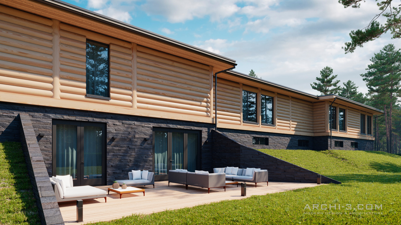 Загородный дом на Медвежьих озерах.