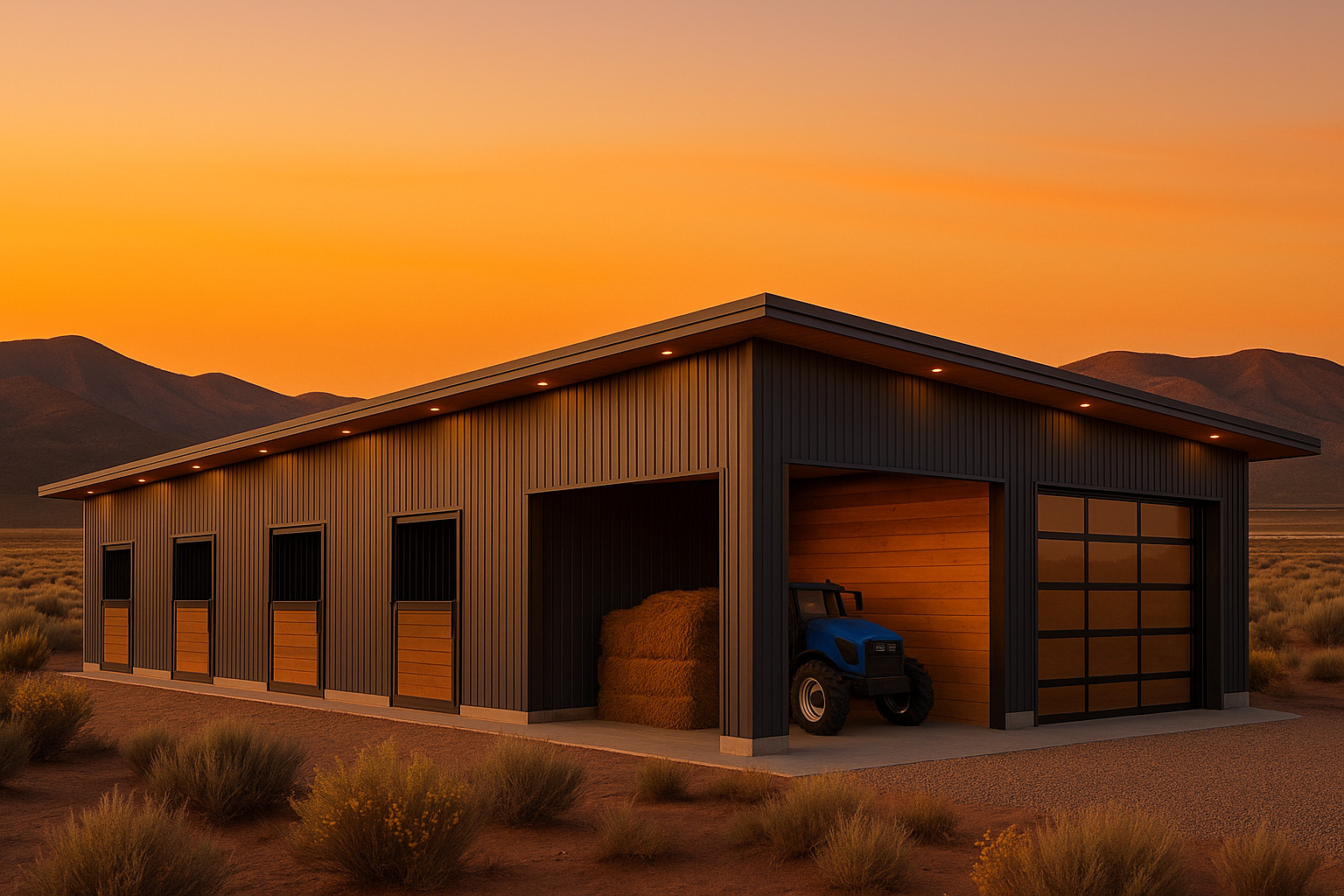Barn Design For a Taos Ranch Project