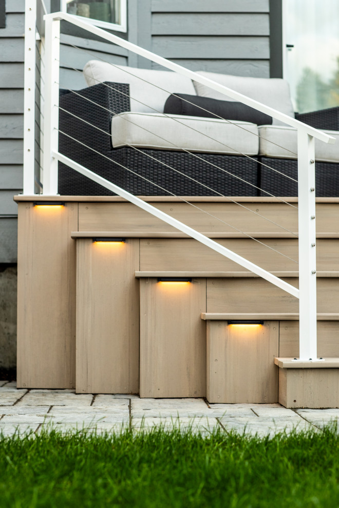 Inspiration for a transitional home design remodel in Vancouver