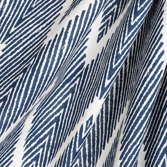navy blue drapery fabric