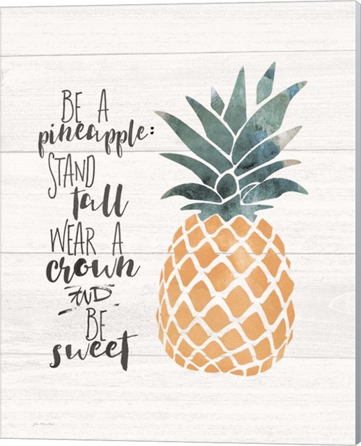 Be A Pineapple Canvas Wall Art By Jo Moulton 16 X20 Tropical Prints And Posters By Virventures