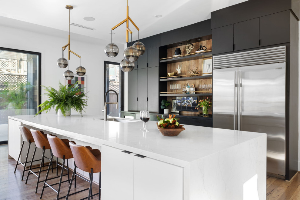 Woodhead - Contemporain - Bar de Salon - Houston - par L Design Group ...