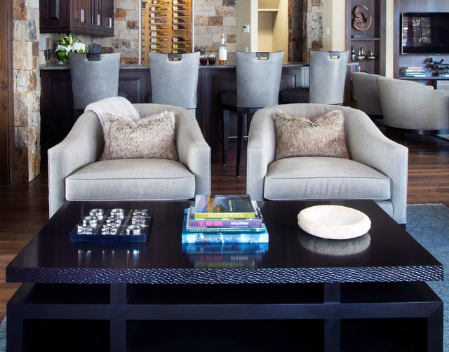 Vail, CO rustic-family-room