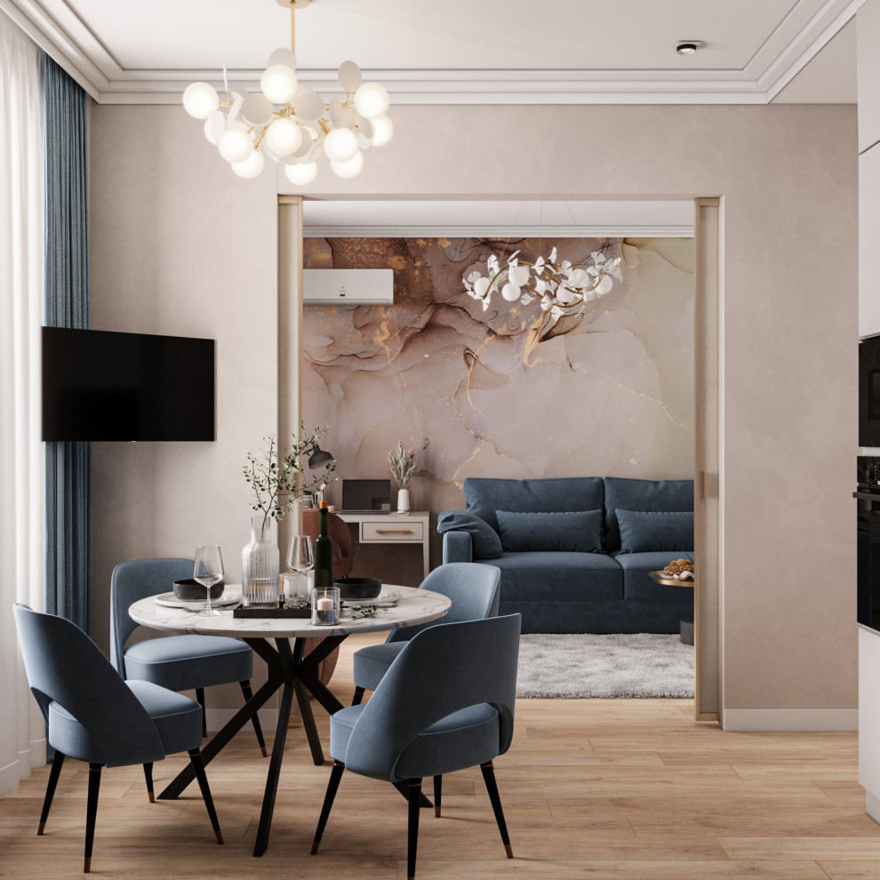 Проект интерьера квартиры 67 м2 в ЖК "Рассказово"