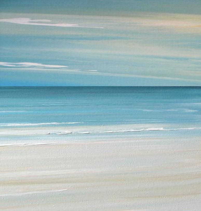 Contemporary Beach art - Beach tropical Painting - Beach art