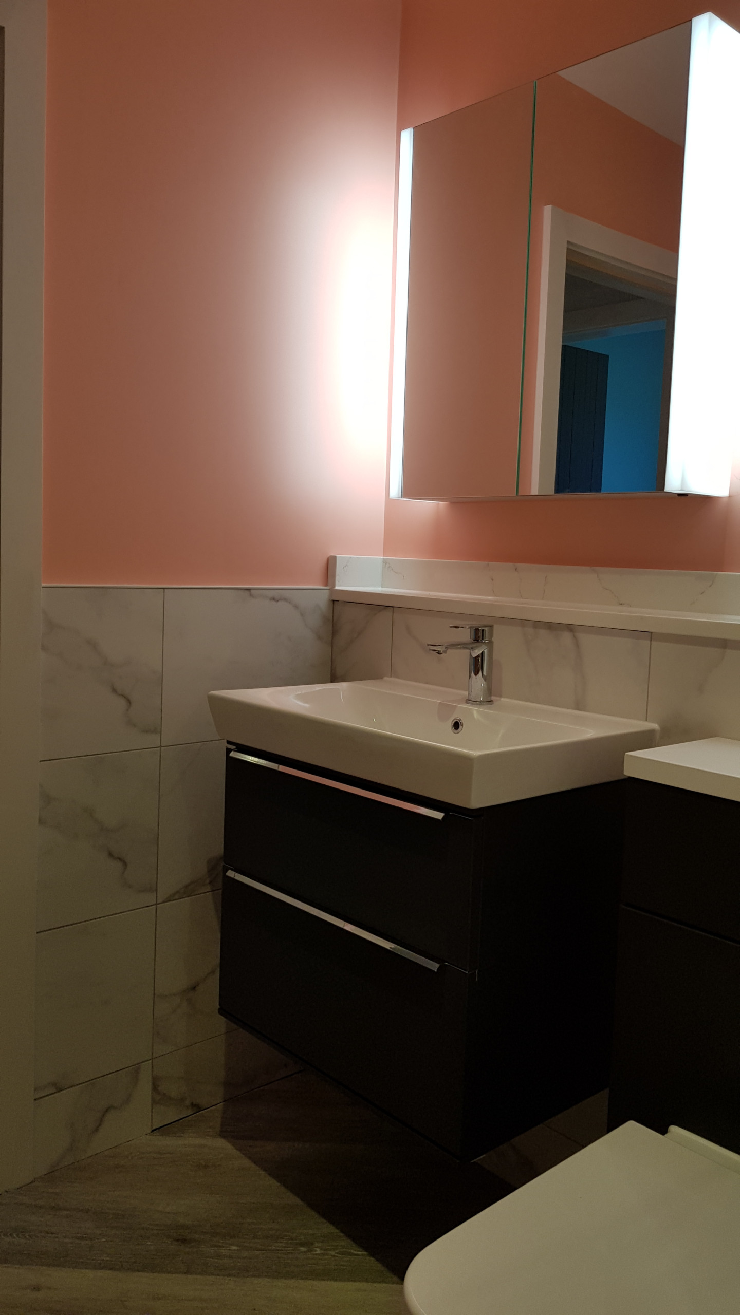 Double bedroom and family bathroom