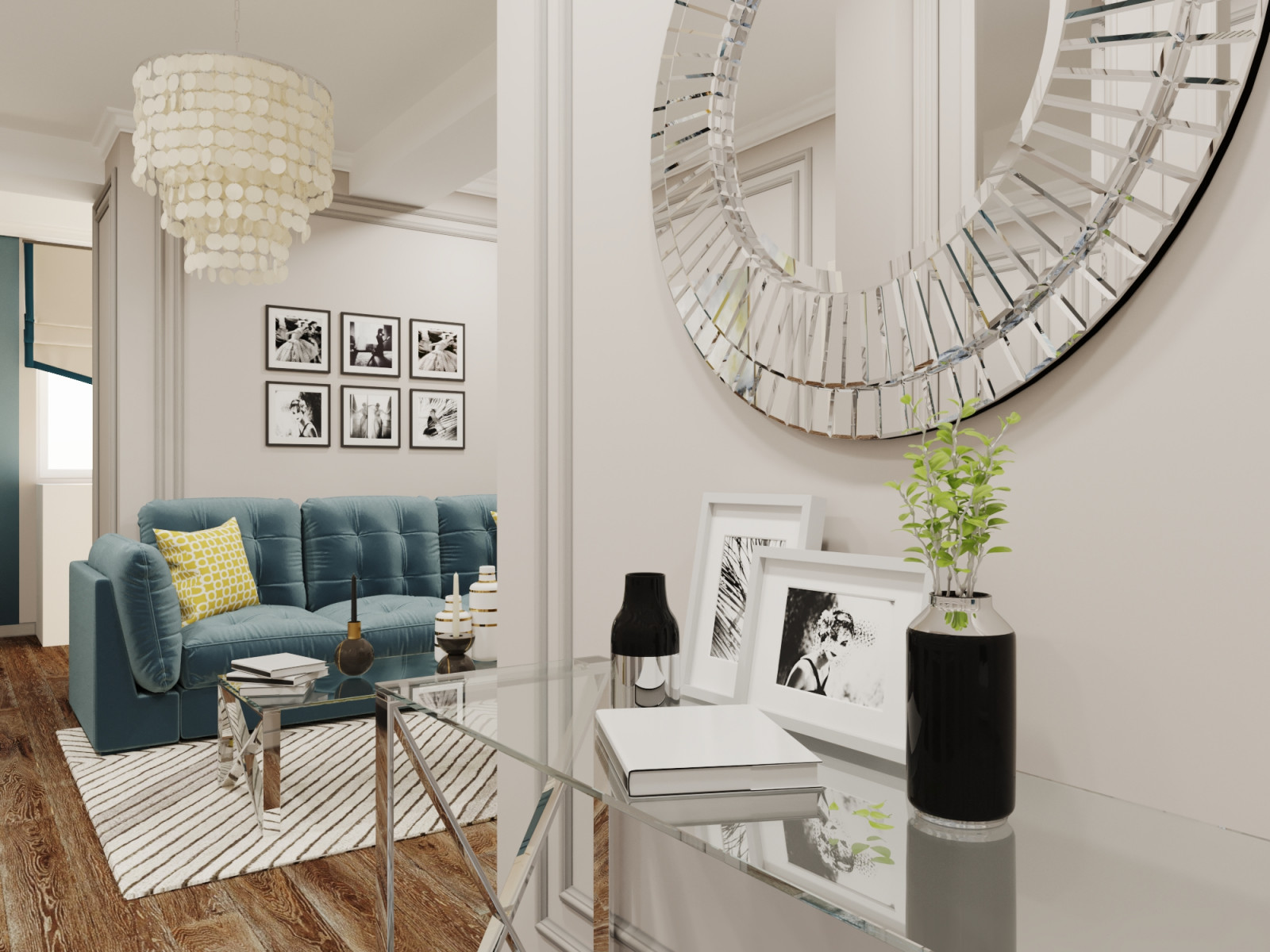 гостиная кухня 40 кв