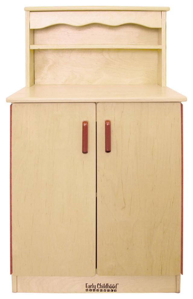 Ecr4Kids Kids Play Birch Play Kitchen Storage Cupboard W And Door And