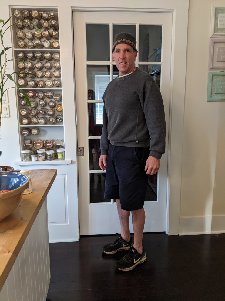 Custom Spice Rack Inside Build in Shelf in Cook's Kitchen