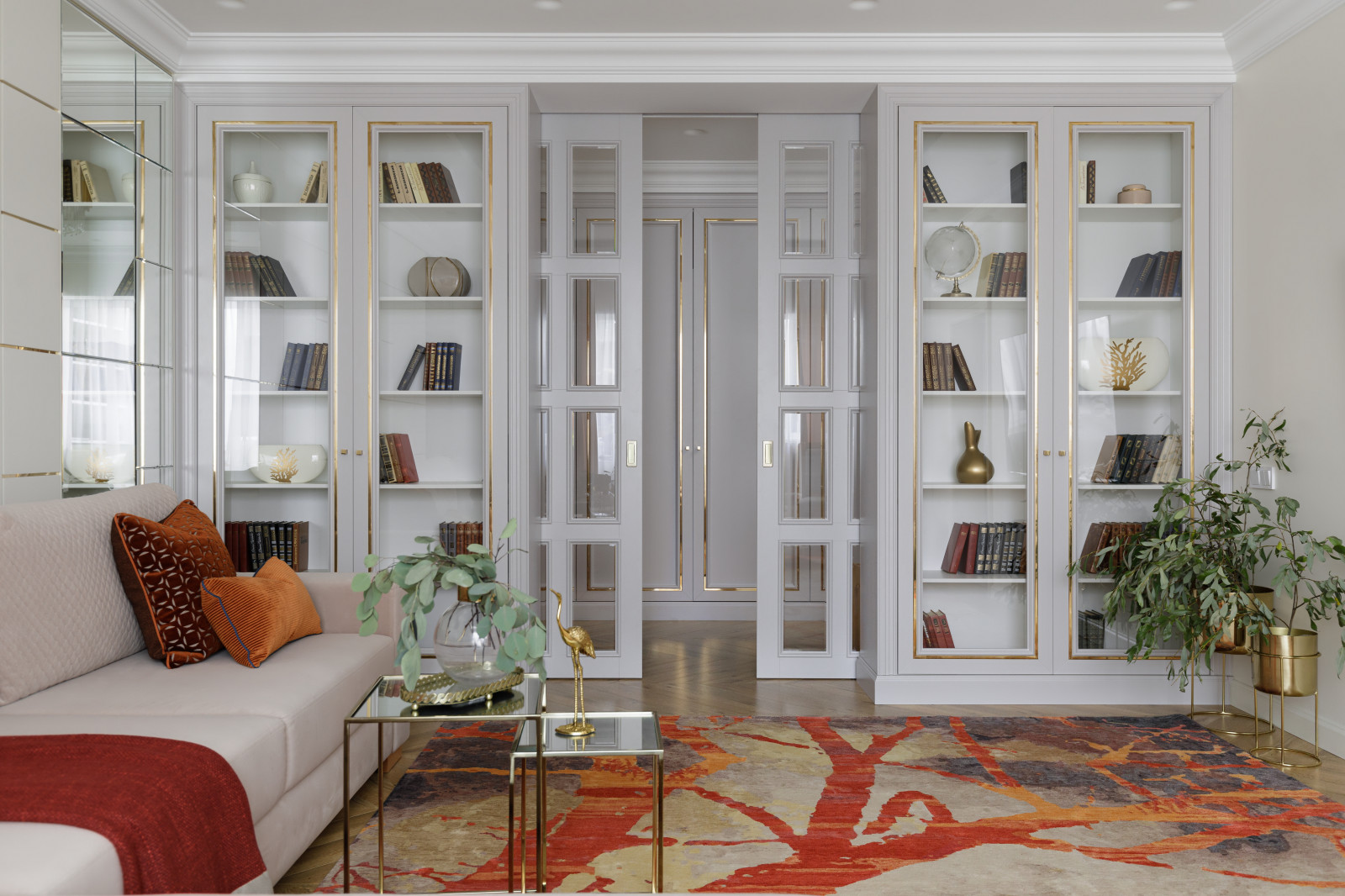 Квартира 125м2 | GOLD ACCENT | Неоклассика и модерн с латунными акцентами