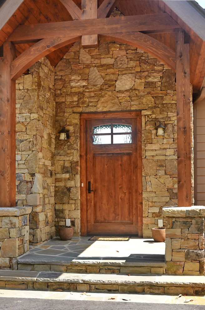 Entryway - rustic entryway idea