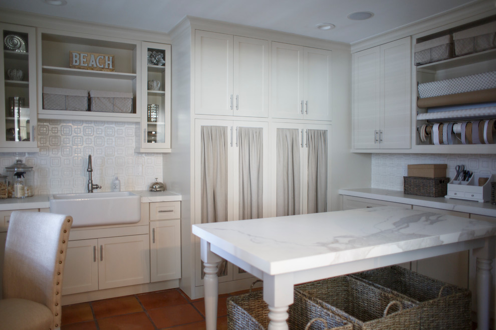 Inspiration for a beach style laundry room in Jacksonville.