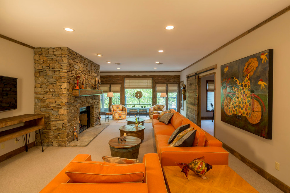 ArtBarn Condominium Remodel - Rustic - Living Room - Other - by WSM ...