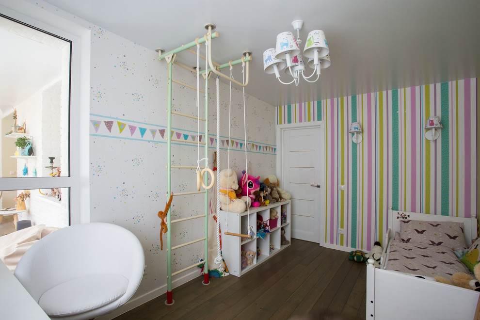 Design ideas for a contemporary kids' room in Novosibirsk.