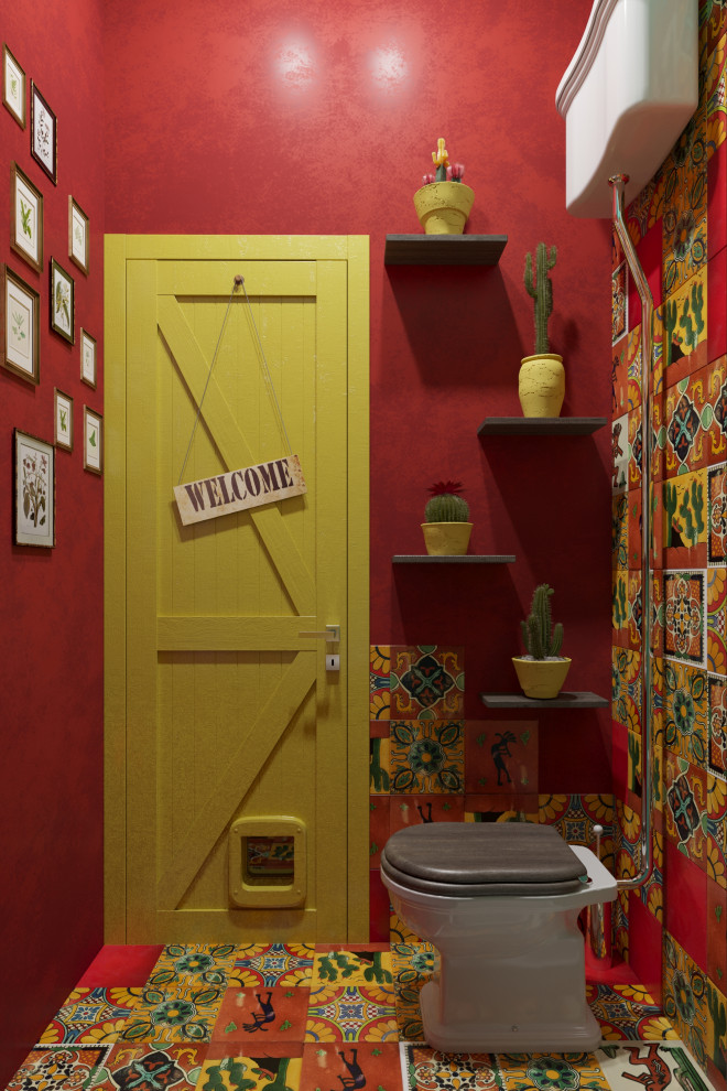Санузел в Мексиканском стиле