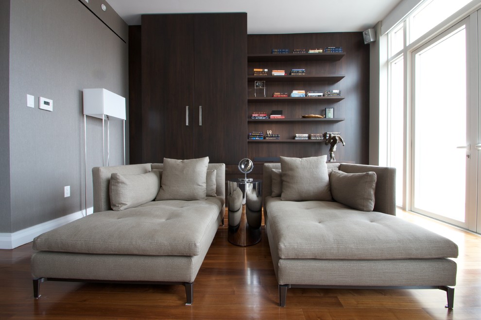 Picture of INTERIORS - Upper West Side Penthouse - Contemporary - Home Theatre ...