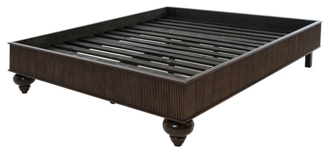 caribbean solid wood bed frame toasted walnut finish queen size traditional bed - Solid Wood Bed Frame Queen caribbean solid wood bed frame toasted walnut finish queen size traditional bed - Solid Wood Bed Frame Queen