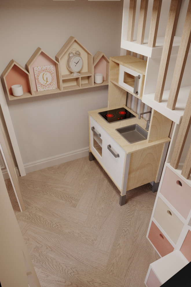 Дизайн проект квартиры в стиле легкая классика ЖК Сердце столицы