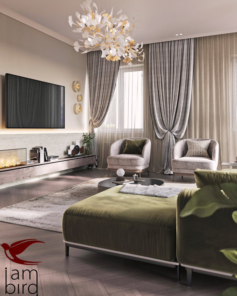 Современная классика с нотками ар-деко в КП "Гайд Парк"