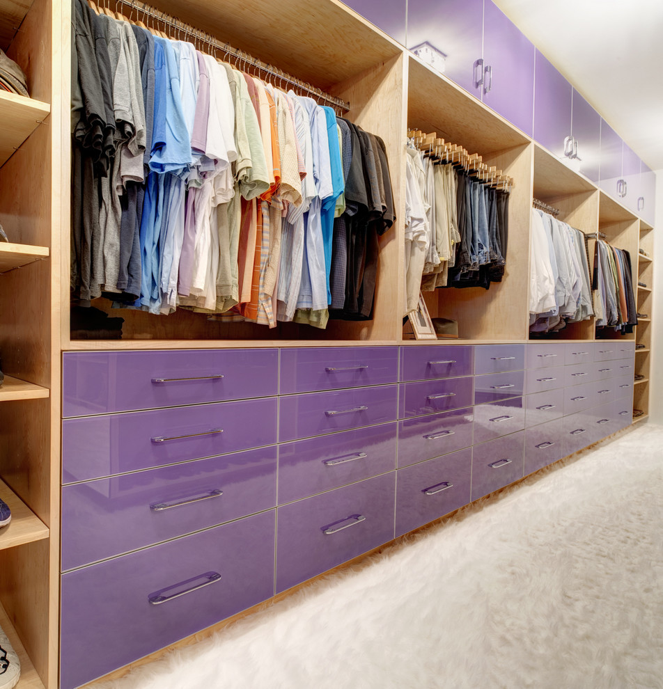 Photo of a contemporary storage and wardrobe in Atlanta.