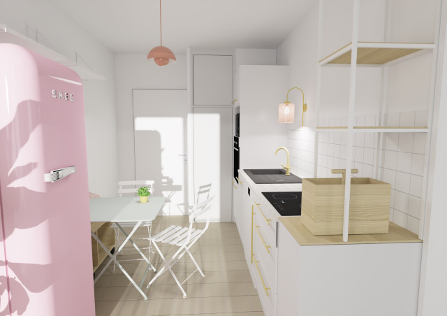 Fifties Kitchen - Lyon 1 midcentury-kitchen