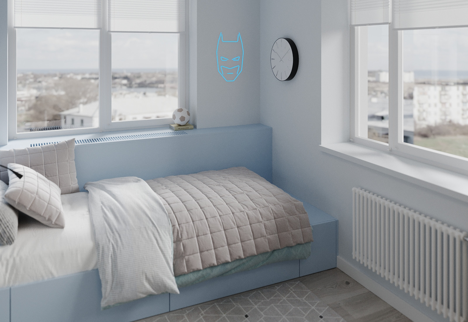 Светлая квартира в ЖК Галактика