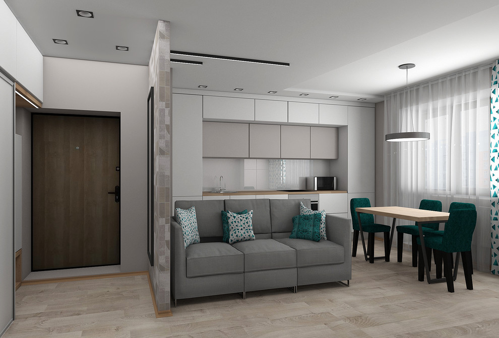 Бюджетный проект в панельном доме.