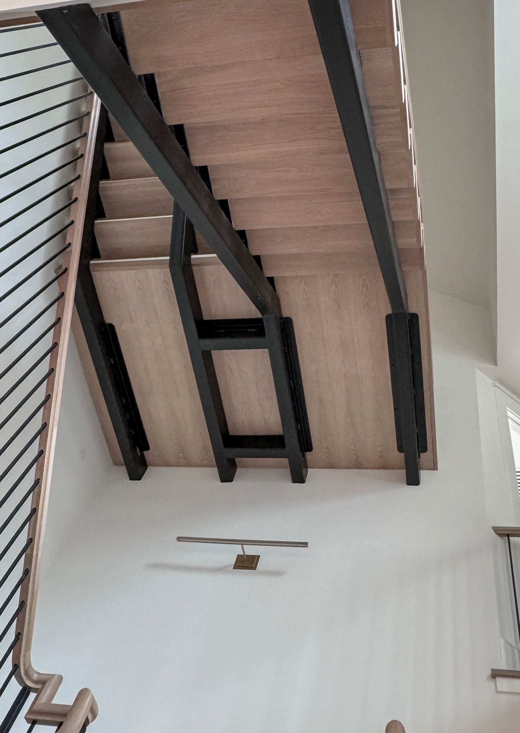 122_Modern Steel & Wood Floating Staircase, Arlington VA 22207