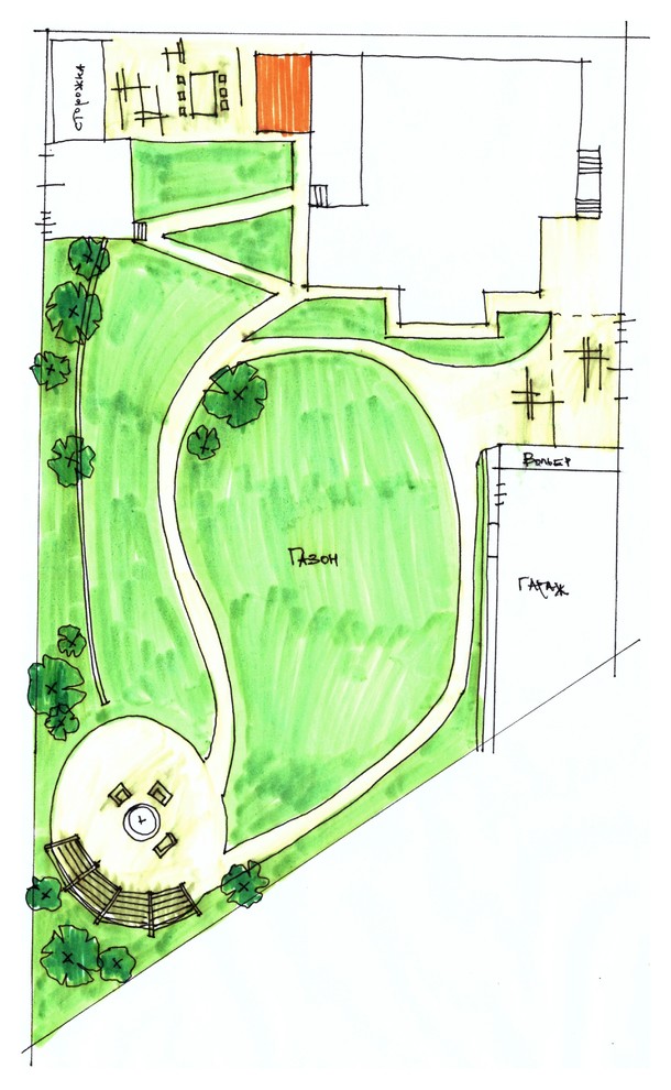 Участок в современном стиле