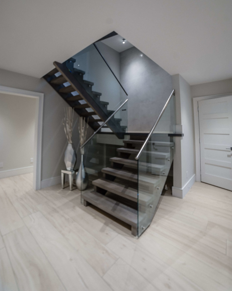 Modern staircase in Toronto.