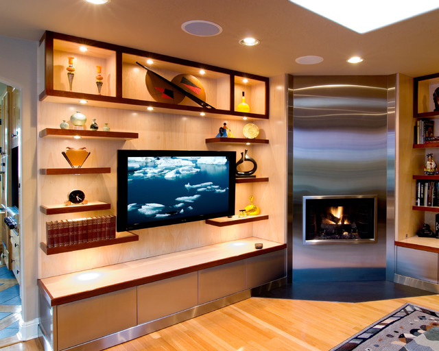 Modern Media Room modern-family-room