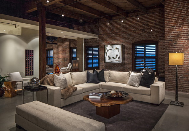 Downtown Penthouse contemporary-vardagsrum