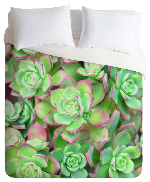 Deny Designs Lisa Argyropoulos Succulents Color Duvet Cover - Lightweight