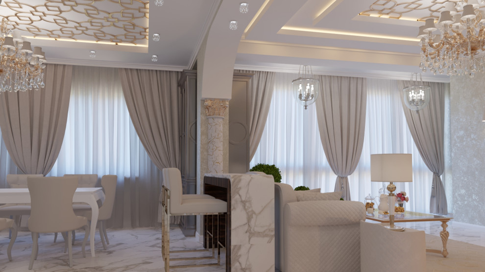 квартира 100кв.м. в современной классике.