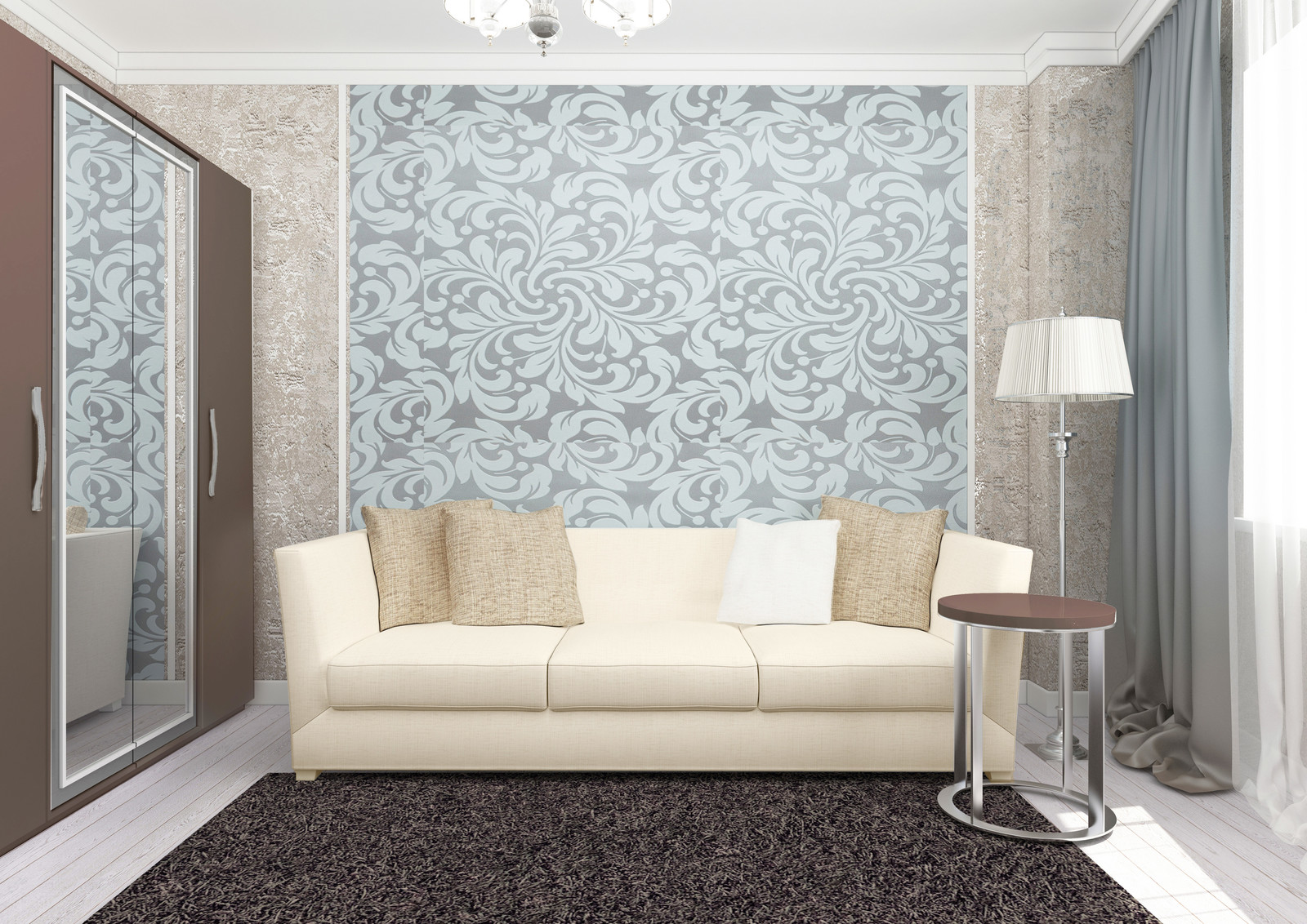 Современный интерьер в светлых тонах