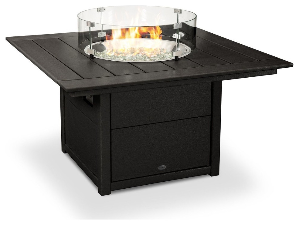 Polywood Square 42" Fire Pit Table Transitional Fire Pits by POLYWOOD Houzz