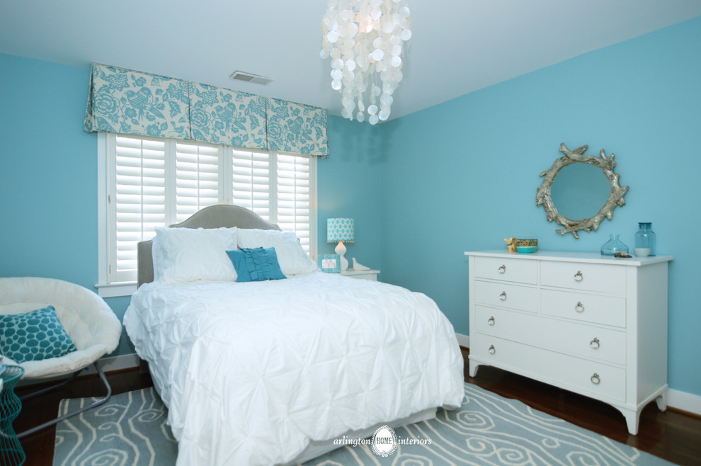 Ocean Inspired Aqua Girls Bedroom Klassisch Modern
