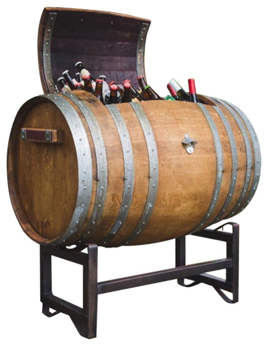 Napa Wine Barrel Ice Chest With Stand Industrial Coolers And Ice