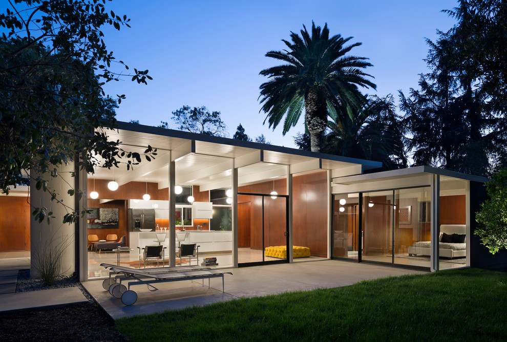 Eichler Remodel Rear View Midcentury Exterior San Francisco By Modern House Architects