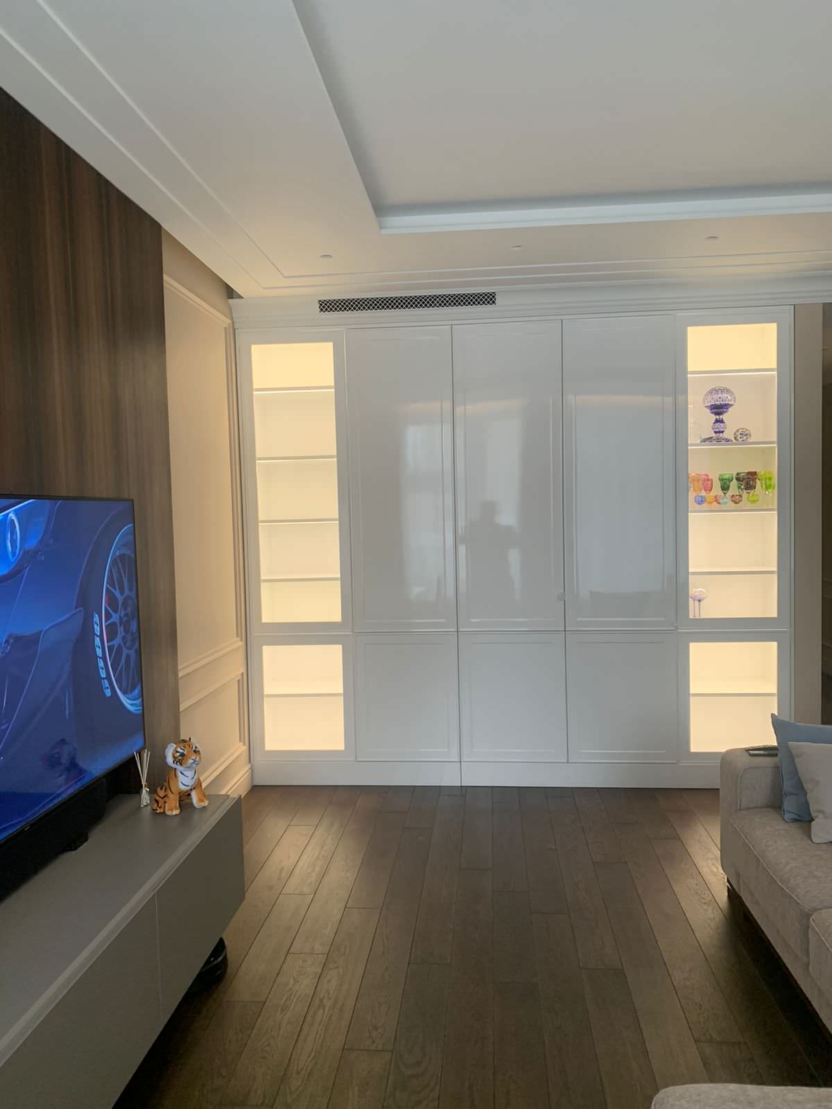 Ночное освещение в витринах