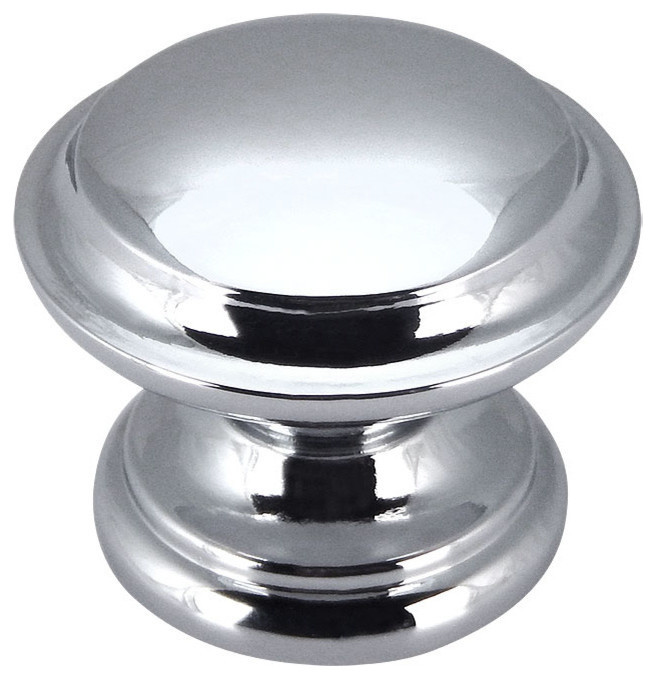Polished Chrome Knob Traditional And Drawer Knobs